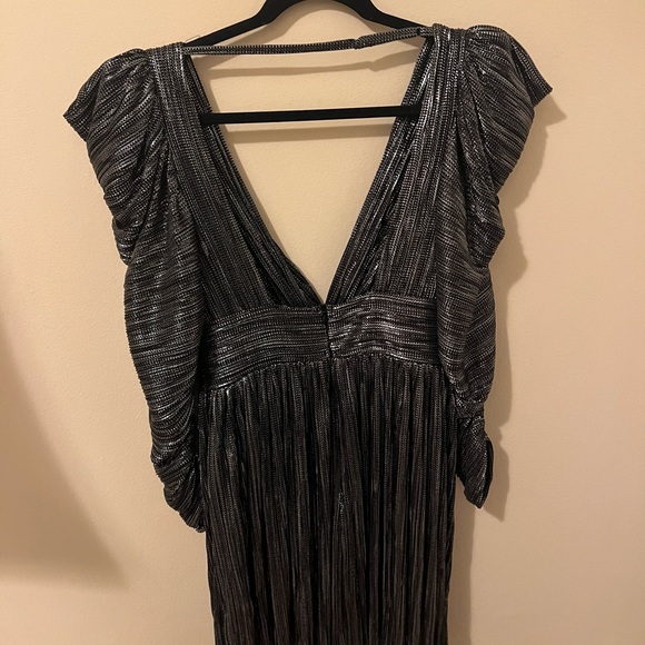 NWT Sabina Musayev Morgana Dress Black Silver Size Small - Picture 5 of 9